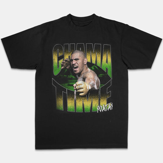 280 grams of heavy Pereira CHAMA TIME | UFCT shirt MMA short sleeve