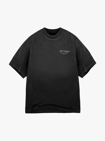 280g Heavy Wolf King - Wolf Crew Neck American Small Neckline T-Shirt MMA Short Sleeve