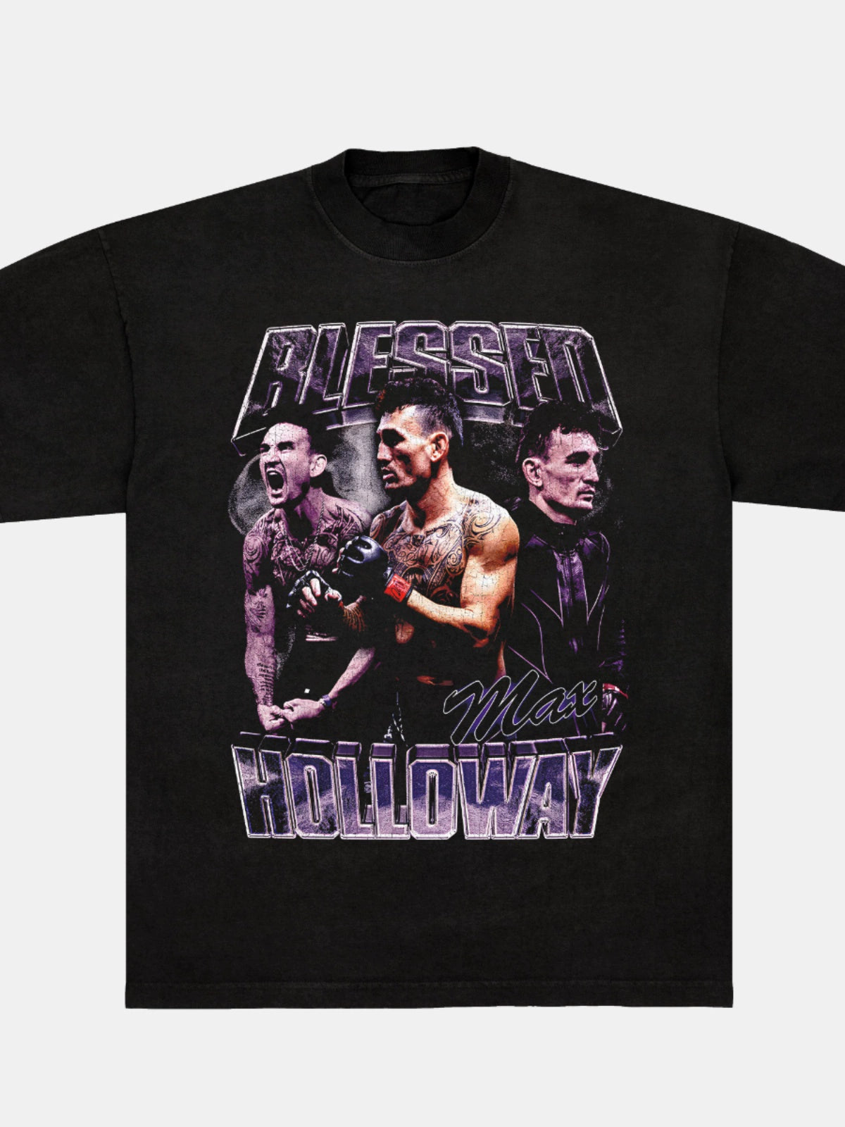 280g Heavy God Bless Holloway Max Holloway | UFCT shirt MMA short sleeve